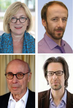 Bürgerstiftung Köln: Mit neuem Schwung in eine erfolgreiche Zukunft. Personelle Veränderungen bei der Bürgerstiftung Köln (von oben links im Uhrzeigersinn): Die neuen Vorstandsmitglieder Christiane Rabbe und Martin Müller sowie die neuen Mitglieder des Stiftungsrats, Martin Rüttgers und Winfried Wurster.: