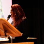 Tahnee bei ihrer Laudatio für "Wir alle gemeinsam"