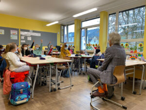 Sven Johannsen war vom Vorlesetag ganz beseelt.